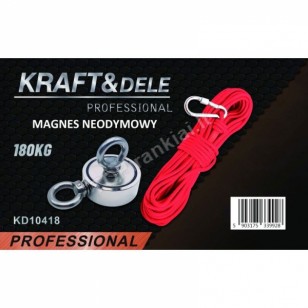 Neodimio paieškos magnetas, dvipusis, 180kg (KD10418) Neodimio paieškos magnetas, dvipusis, 180kg (KD10418)